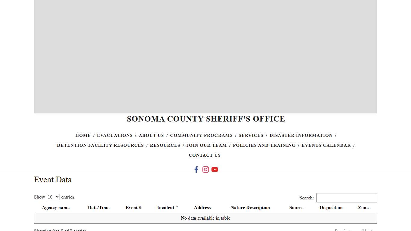 Press Log Events — Sonoma County Sheriff's Office
